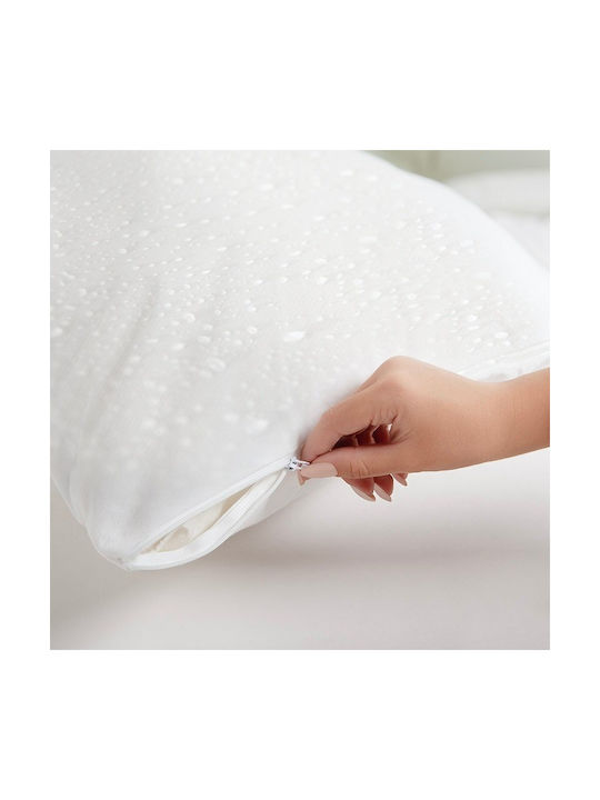 Αιγαίον Pillow Protector Set Waterproof White 51x76cm.