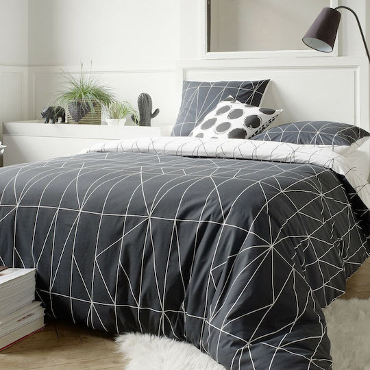 So'Home Cotton Single Duvet Cover 140x200 Black