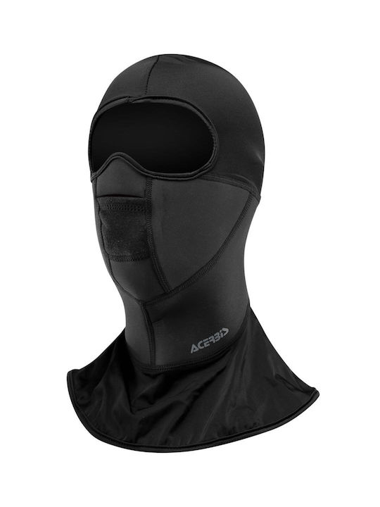 Acerbis GIANSEY Neoprene Rider Full Face Balaclava in Black/Black Colour Black Colour