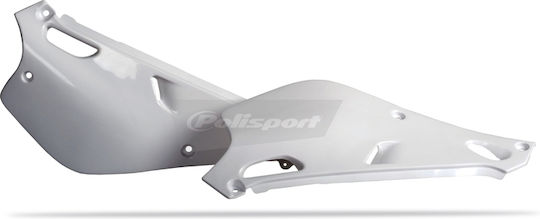 Polisport Πλαϊνό Πλαστικό Μοτοσυκλέτας για Yamaha YZ 80 Λευκό 2τμχ