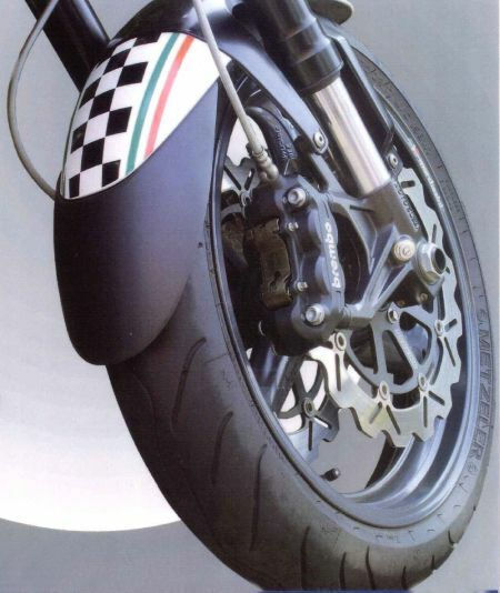 Ermax Λασπωτήρας Τροχού Μοτοσυκλέτας για Honda VFR Μαύρο