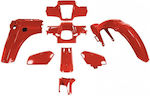 Roc Motorcycle Plastic Set for Honda GLX Red 8pcs