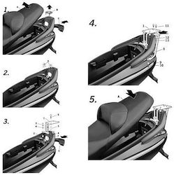 Shad Σχάρα για Piaggio GTS 125 για Sym GTS 300