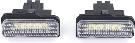 Mercedes-Benz License Plate Lights Angel Eyes Led for Mercedes-Benz C Class 2pcs
