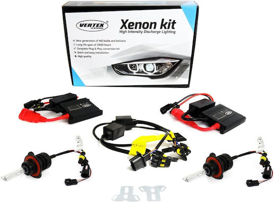 Vertex Xenon Beleuchtungsset H7 12V 6000K Kaltes Weiß