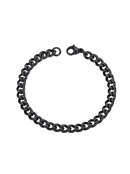 Theodora's Jewellery Kette Hand Kubanisch aus Stahl Breite mit einer Dicke von 8.5mm