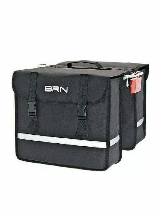 BRN Τσαντάκι Σχάρας Ποδηλάτου Διπλό 25lt Μαύρο
