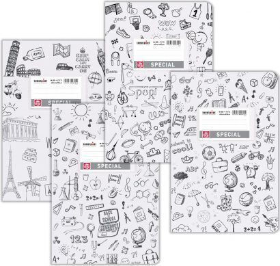 Typotrust Тетрадка На Райета B5 50 Листове Doodle