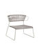 Outdoor Armchair Metallic Silver 69x67x67cm