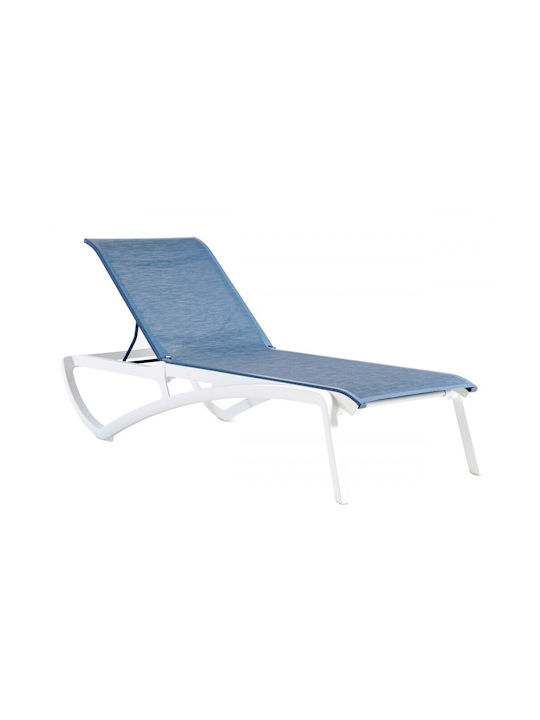 Deckchair Plastic Sunset with Textilene Fabric ...