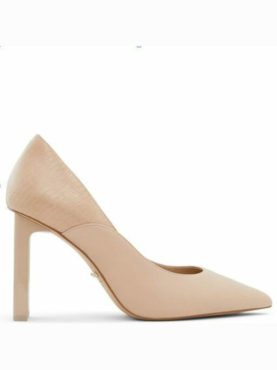 Aldo Pointed Toe Beige Heels