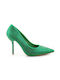 Fshoes Pointed Toe Green Heels