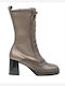 Hispanitas Women's Boots with Zipper / Laces Gray