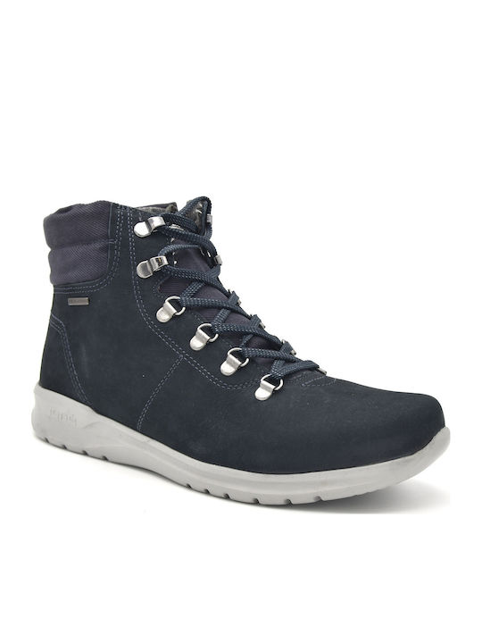 Leather Blue Men's Boots Anatomical