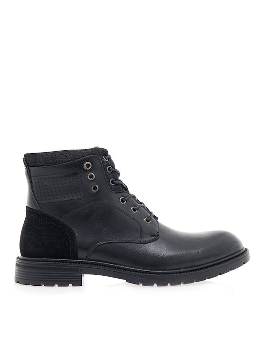 JK London Schwarz Herrenstiefel