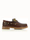 Δερμάτινα Ανδρικά Boat Shoes σε Καφέ Χρώμα