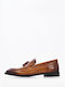 Philippe Lang Men's Leather Loafers Tabac Brown