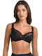 Miss Rosy Balconette Balconette Bra without Padding Underwire Black