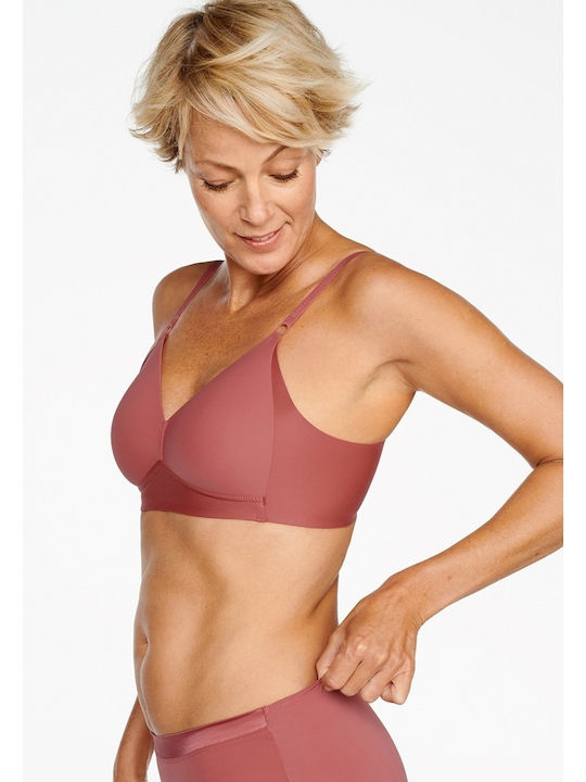 Triangle Triangle Bra with Light Padding without Underwire Pink
