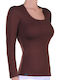 Women's Long Sleeve T-Shirt Brown