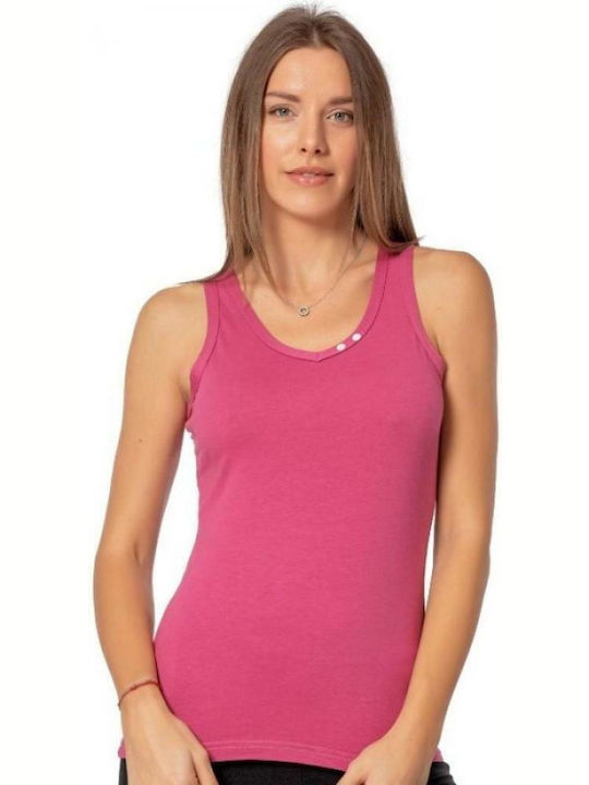 Sexen Ärmellos Rosa Damen T-Shirt