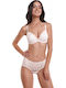 Miss Rosy Lace Underwear Set with Bra & Boxer Orange