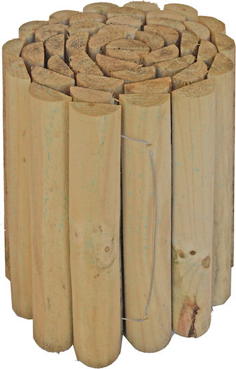Showood Gardă Vie De Grădină Din Lemn Bej 30cm x 1.8m