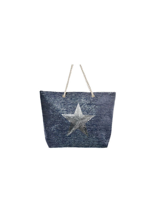 Golden Hill Τσάντα Θαλάσσης με σχέδιο Αστέρι Μπλε