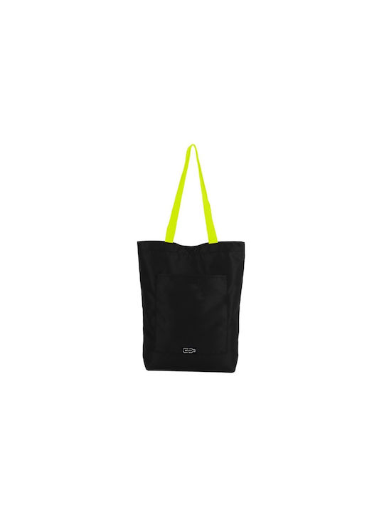Total Gift Τσάντα για Ψώνια σε Μαύρο χρώμα