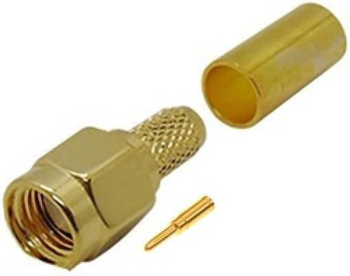 JYC Stecker SMA männlich 10Stück Gold (01.105.0044)