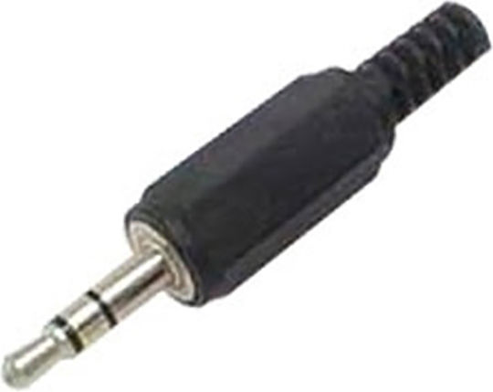 Lz Βύσμα 2.5mm Jack male 10τμχ Μαύρο 01.096.0004