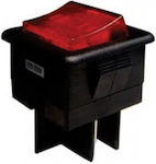 SCI On-Off switch Rocker with Lighting Red 1pcs