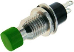 Topelcom On-Off switch Pushbutton Green 1pcs