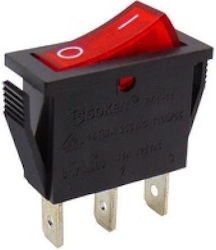 Topelcom On-Off switch Rocker with Lighting Red 1pcs