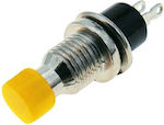 Topelcom On-Off switch Pushbutton Yellow 1pcs