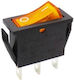 On-Off switch Rocker with Lighting Yellow 1pcs