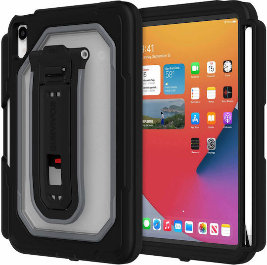 Griffin Survivor Flip Cover Durabilă Neagră Husa Pentru Tablete iPad Mini 2021 / Mini 2024
