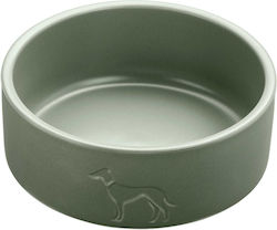 Hunter Ceramic Dog Feeder / Waterer 1.9lt Green 19.5cm