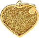 My Family SHINE Dog ID Tag Heart Gold Metal Per...
