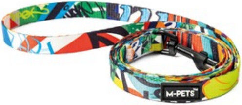 M-Pets Каишка/Водач за Куче Каишка Urban Style в Сребрист цвят 2cm