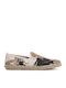 Leder Herren Espadrilles in Beige Farbe