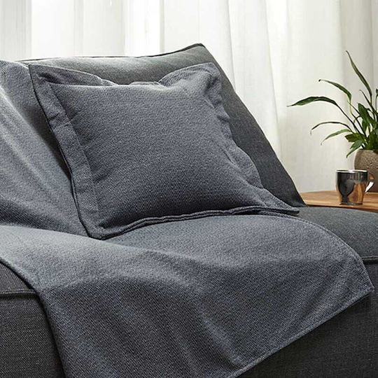 Aigaion Gray Decorative Pillow Case 45x45cm