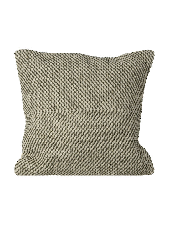Koopman Μαξιλάρι Καναπέ από 100% Βαμβάκι Green/natural 45x45εκ.