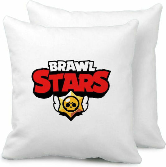 Bestsub Възглавница Brawl Stars Бяла 40x40см