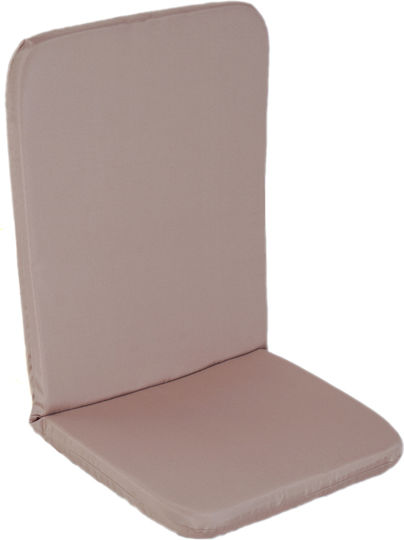 Garden Chair Cushion with Backrest Beige 48x105cm