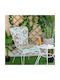 Be Comfy Wasserdichtes Gartenstuhlkissen mit Bogen Rückenlehne Petrol 53x47cm