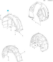 Opel Inner Fender Car for Opel Adam Opel Inner Fender Car for Opel Adam