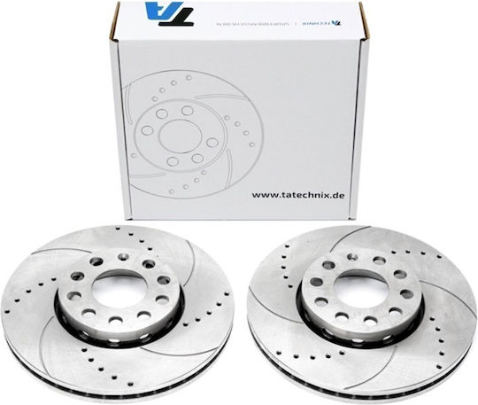 Ta Technix Σετ Δισκόπλακες Εμπρός για Audi A4 / A6 Seat Exeo Skoda Superb Volkswagen Passat
