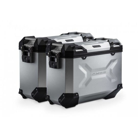 SW-Motech TRAX Σετ Πλαϊνές Βαλίτσες Μοτοσυκλέτας 37lt σε Ασημί Χρώμα