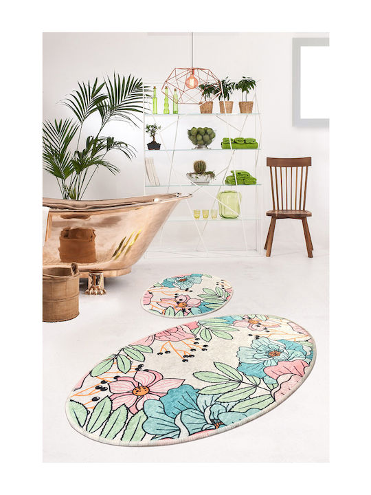 L'Εssentiel Maison Bath Mats Set Oval Multicolour 2pcs